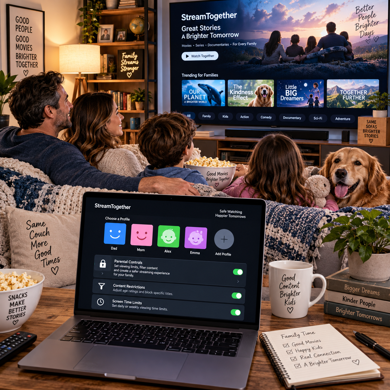 Guía para crear una cuenta familiar en plataformas de streaming